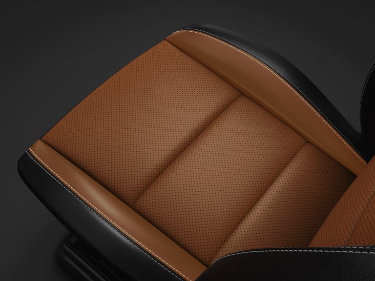 detail of dodge leather nappa performance