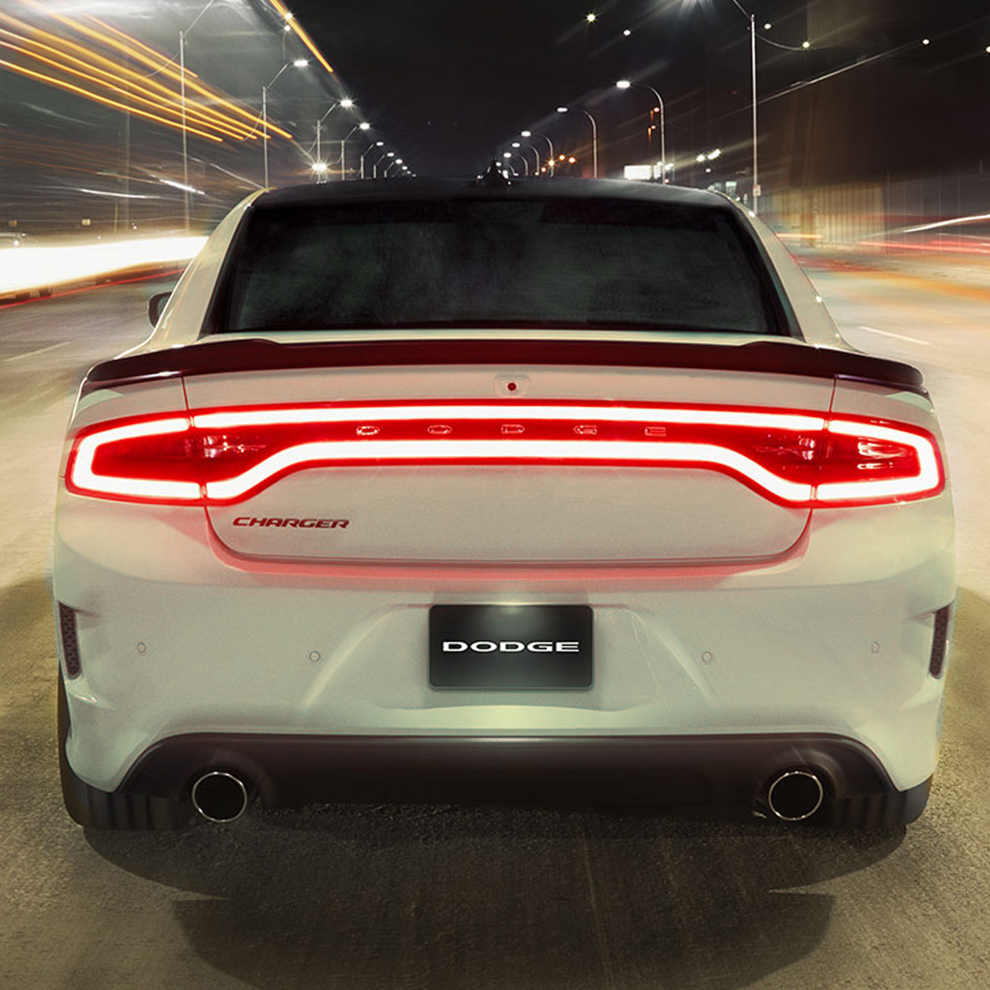 back LED lamps of white Charger