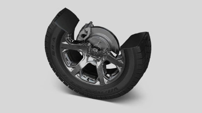 four-wheel disc antilock brakes