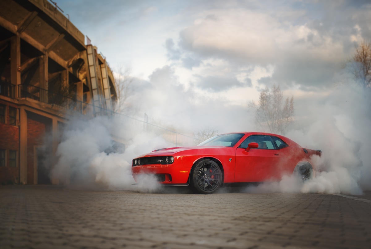 Dodge Challenger SRT Hellcat shrouded