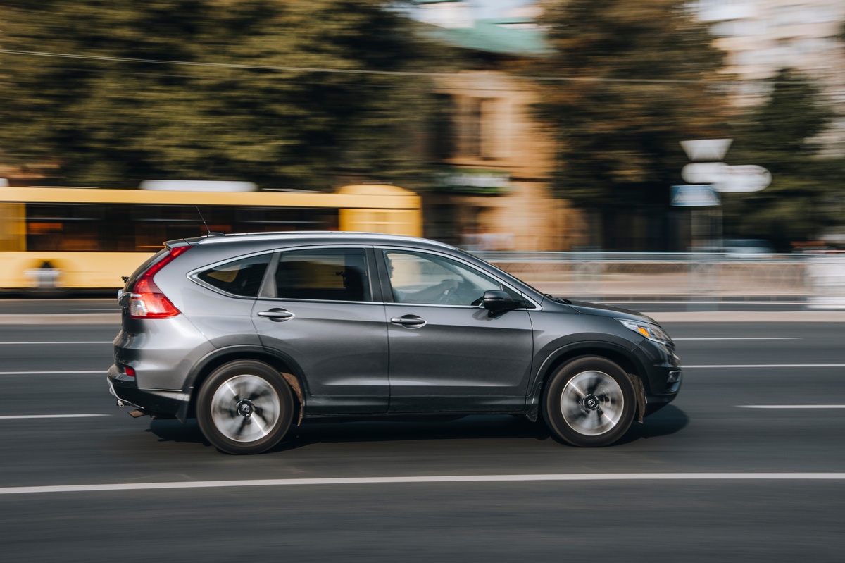 Gray Honda CR-V