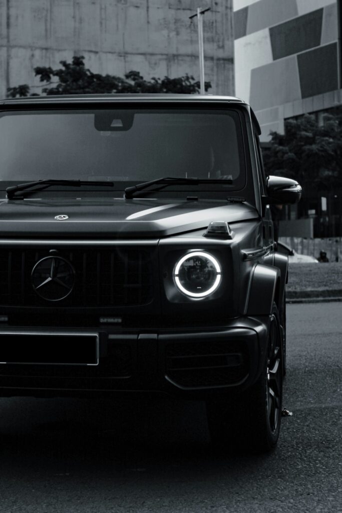 black mercedes benz