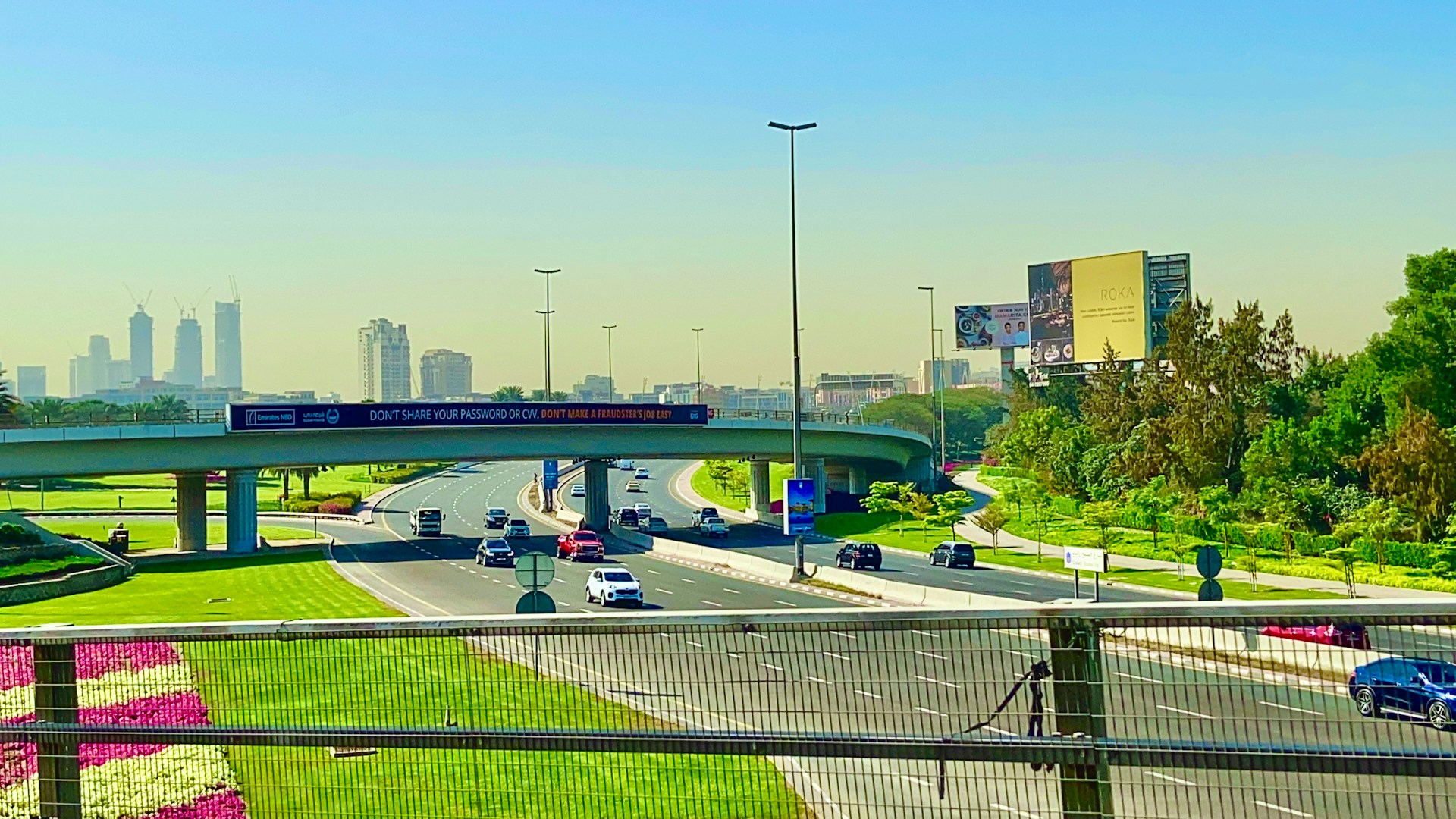highway with cars on it